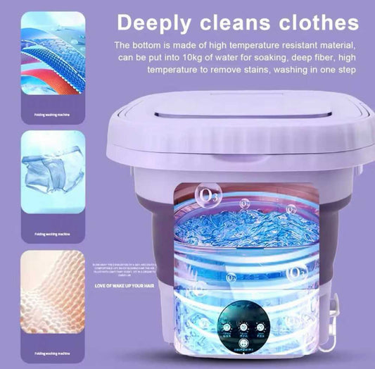 ✨ Portable Mini Washing Machine 🧺 |  غسالة ملابس صغيرة محمولة  ➡️